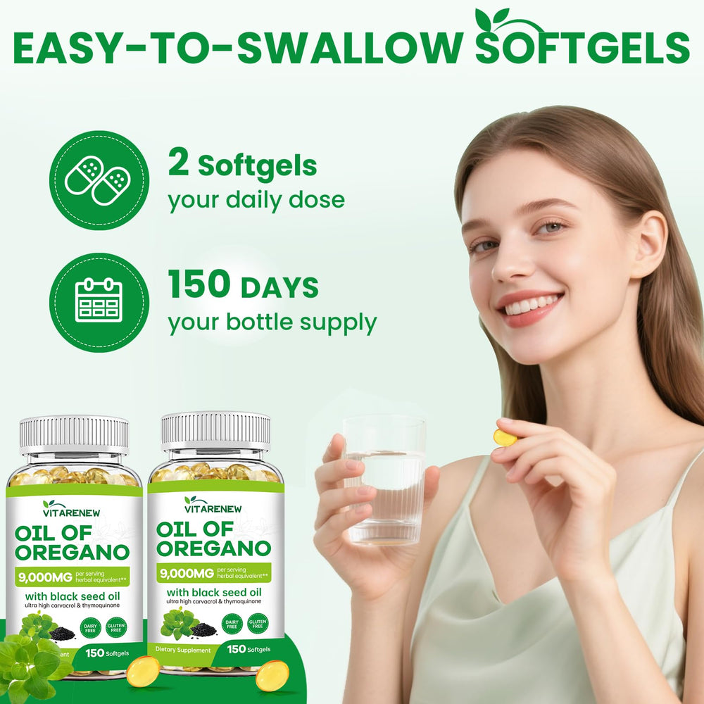VITARENEW organic oregano ingredient displayed for natural balance.