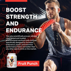 Vitargo drink in glass highlights sugar-free formula ideal for training sessions