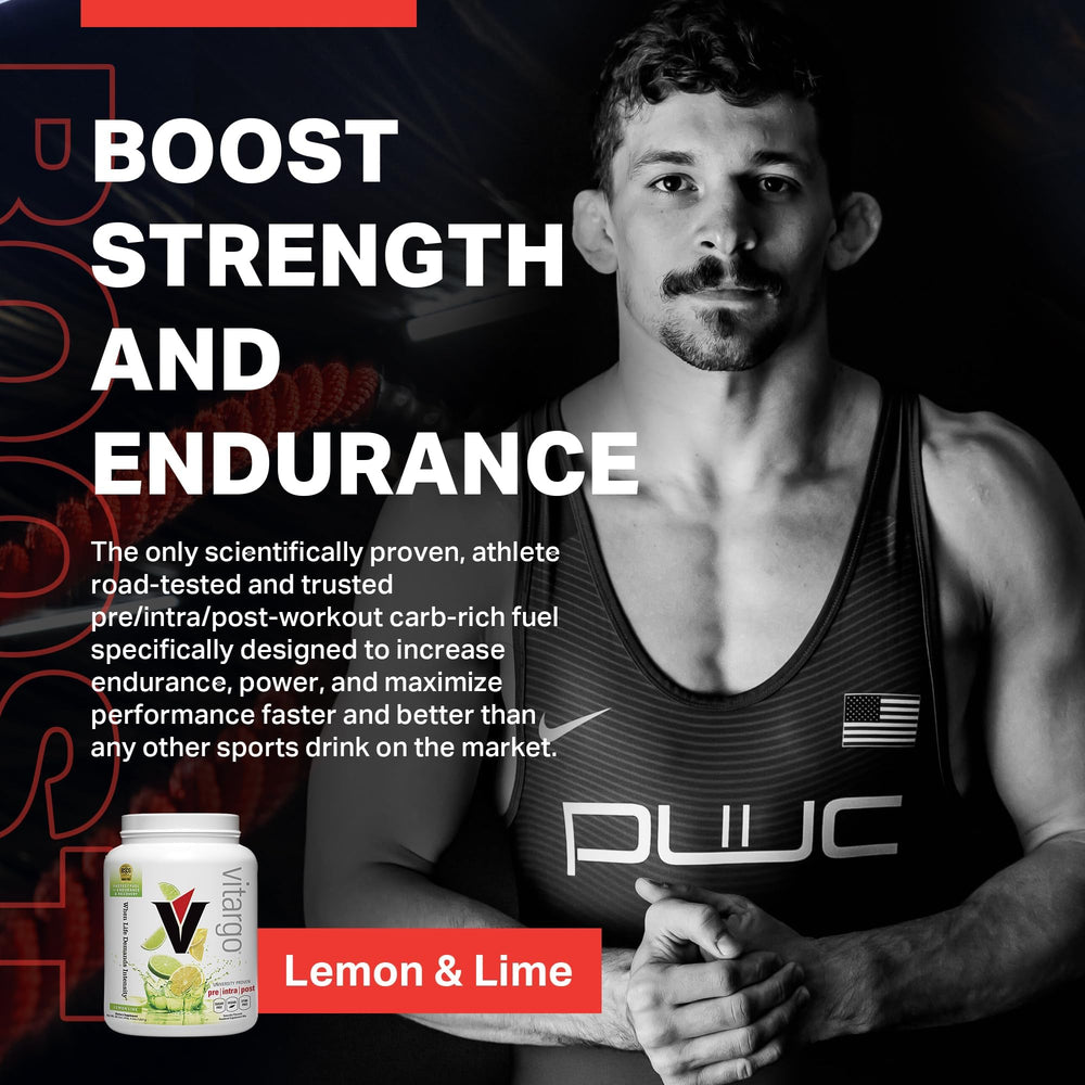 Measuring Vitargo scoop to portion a pre or post workout serving.