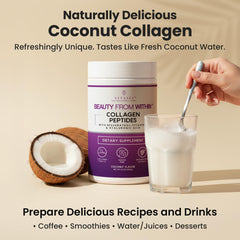 Collagen powder dissolves smoothly in hot or cold beverages.