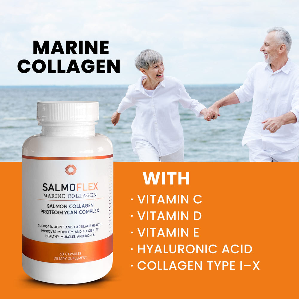 VITASEI Salmoflex open bottle ready for daily supplement routine.
