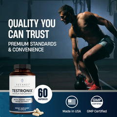 VITASEI Testronix bottle pour shot suggests convenient daily intake.