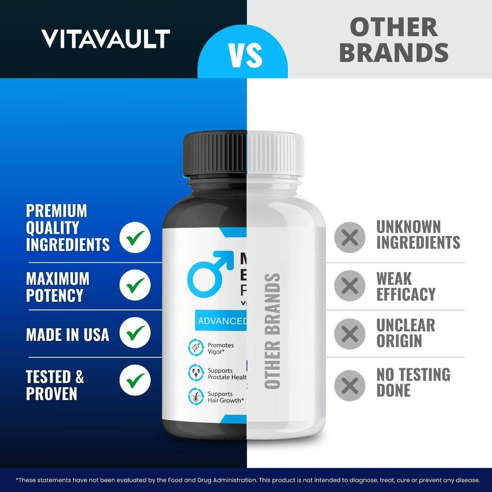 A user holds Vitavault M.E.N Balance Pro bottle during daily routine