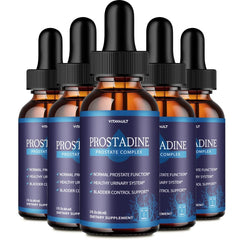Vitavault Prostadine bottle pour for easy daily prostate support.