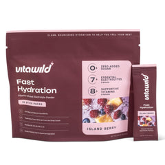 VitaWild Island Berry stick open for on-the-go hydration and flavor