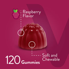 Close-up of Viteey gummies' chewy texture for daily wellness.