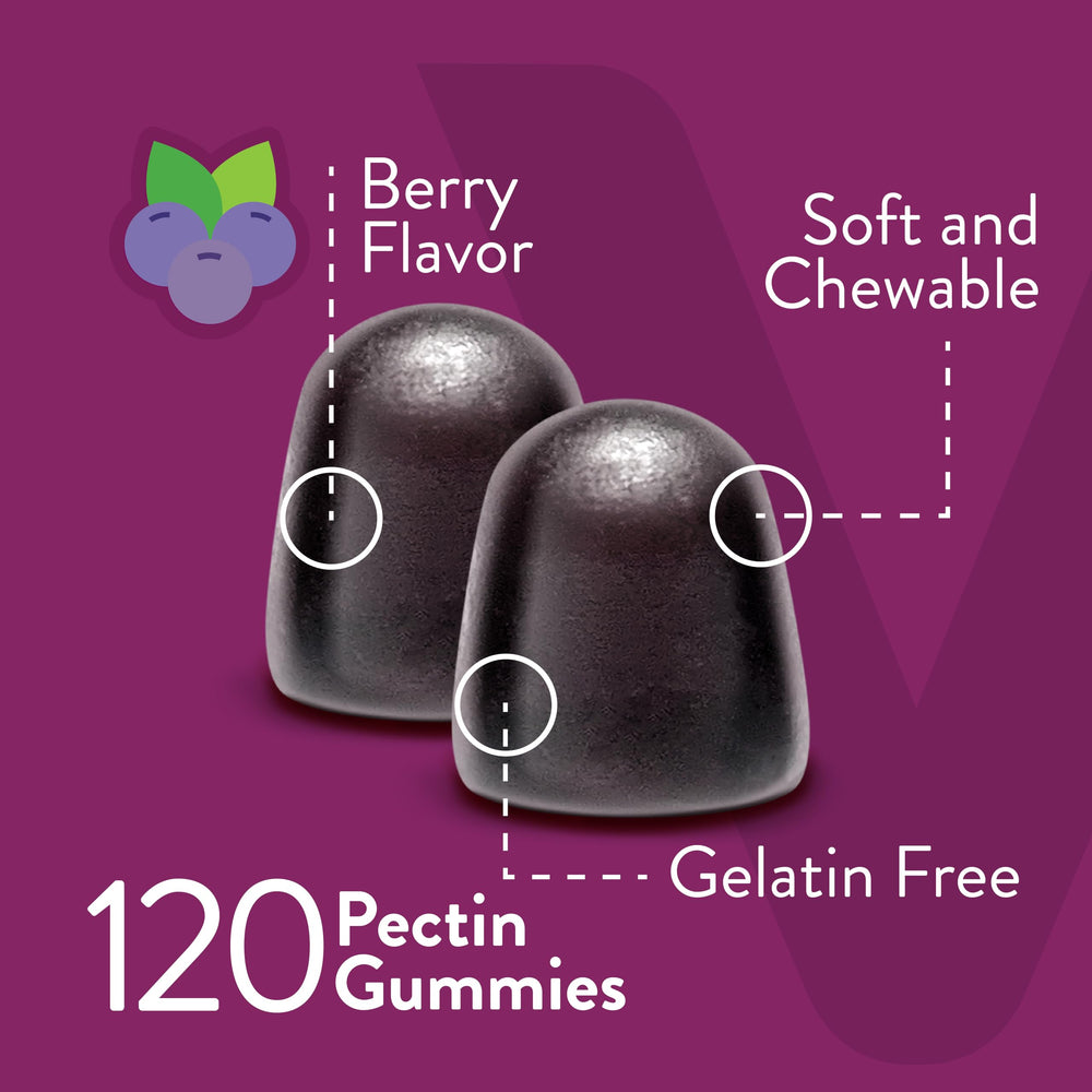 Viteey Prenatal Gummies vegetarian closeup demonstrates gelatin-free, plant-based nutrients.