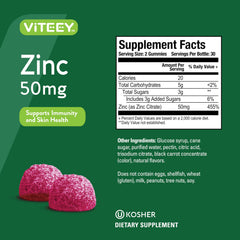Viteey Zinc Gummies on-the-go usage for busy days.
