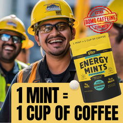Viter Energy mint texture showing bold flavor and fast absorption.
