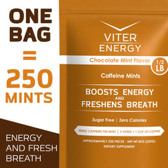 Viter Energy mints support study or commute energy boosts.