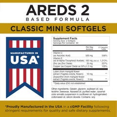 Viteyes AREDS2 ingredients palette highlights lutein and zeaxanthin for ocular nutrients.