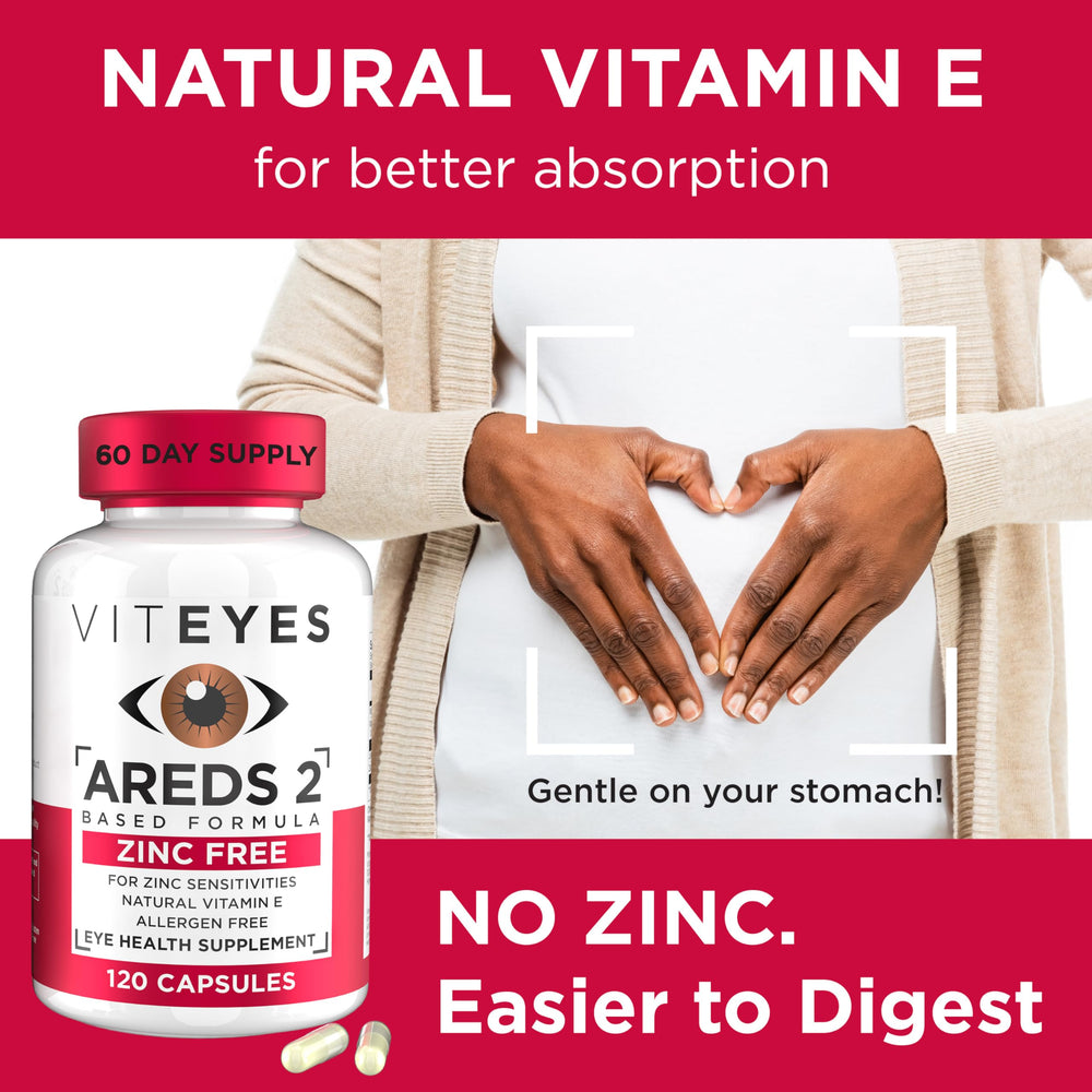 Two capsules shown beside a glass of water for daily dose.