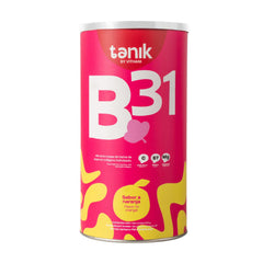 Vithani B31 collagen tub label shows nutrition details for daily support.