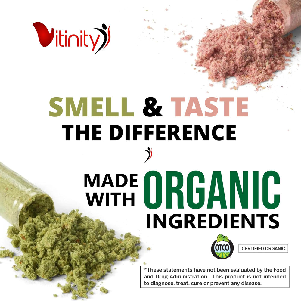 Vitinity USA-made capsules shown under strict quality controls.