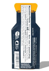 Vitonus orange glucose gels in use by an athlete for quick energy on the go