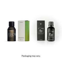 Vitruvi Eucalyptus oil—dropper closeup for precise dosing.