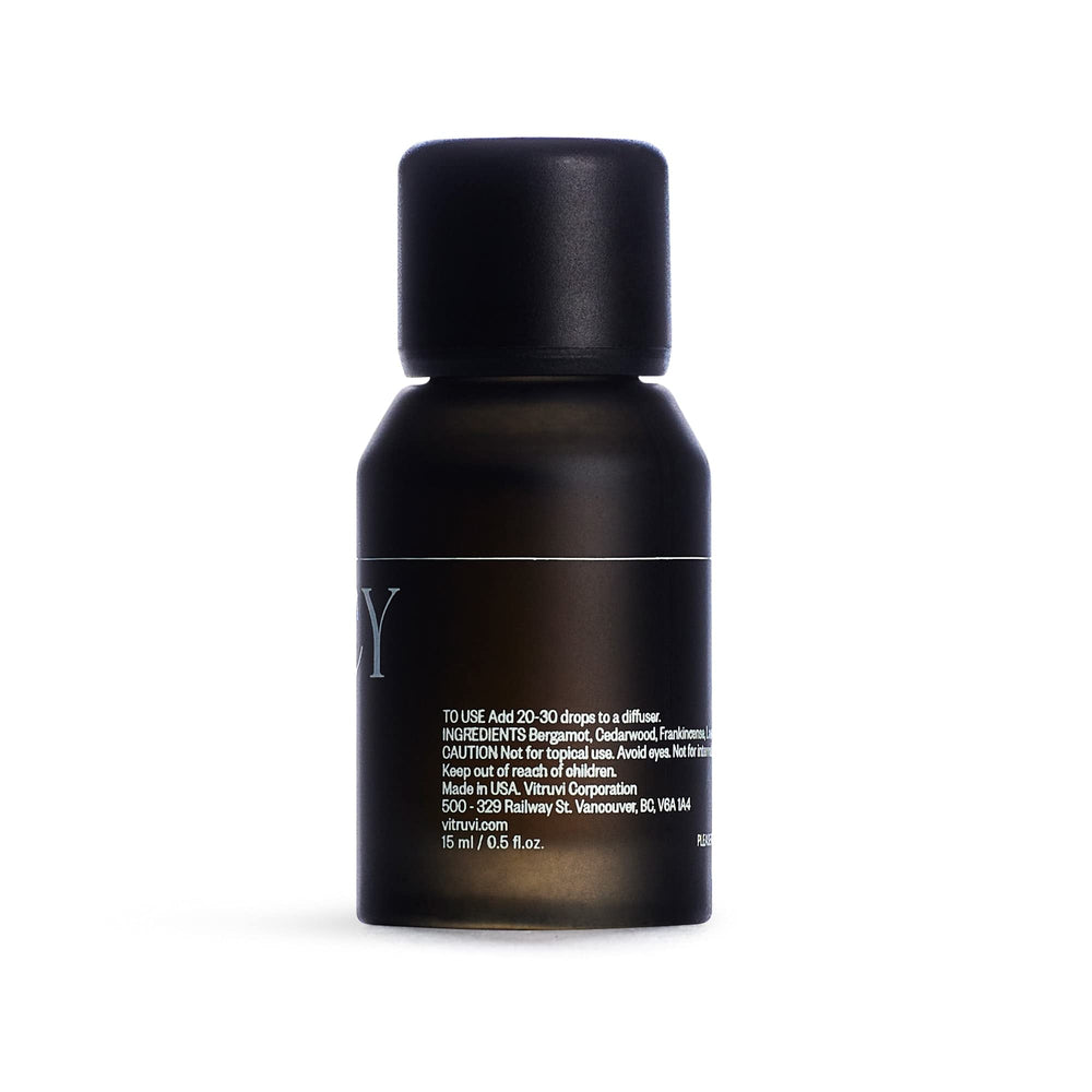 Vitruvi Legacy Woodsy blend creates cozy, inviting space scent.