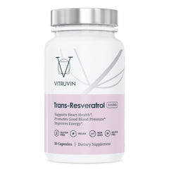 Vitruvin Beauty + Comfort Pack ingredients panel highlights COQ10, resveratrol, and curcumin.