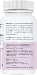VITRUVIN Trans-Resveratrol veggie capsules emphasize vegetarian-safe design