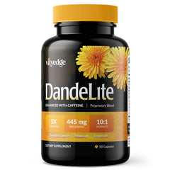 Vityedge bottle front highlighting daily support for leg comfort.