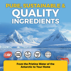 Viva Naturals krill oil capsules highlighting astaxanthin concentration for antioxidant-like support.