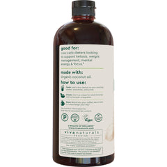 Viva Naturals MCT Oil with measuring spoon for easy dosing