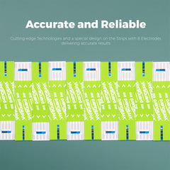 Eight-electrode technology in VivaGuard Ino strip for accurate readings.