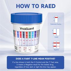 VivaGuard CLIA waived and 510(k) cleared mark indicates OTC safety.