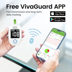 VivaGuard Ino backlit display reading results in any lighting condition.