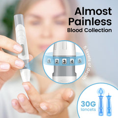 VivaGuard Ino test strips pack and lancets for the full kit.