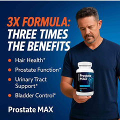 VIVALIS ProstateMax benefits banner conveys ongoing support for comfort