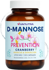 VIVANUTRA cranberry pills for women bottle highlighting daily urinary wellness.