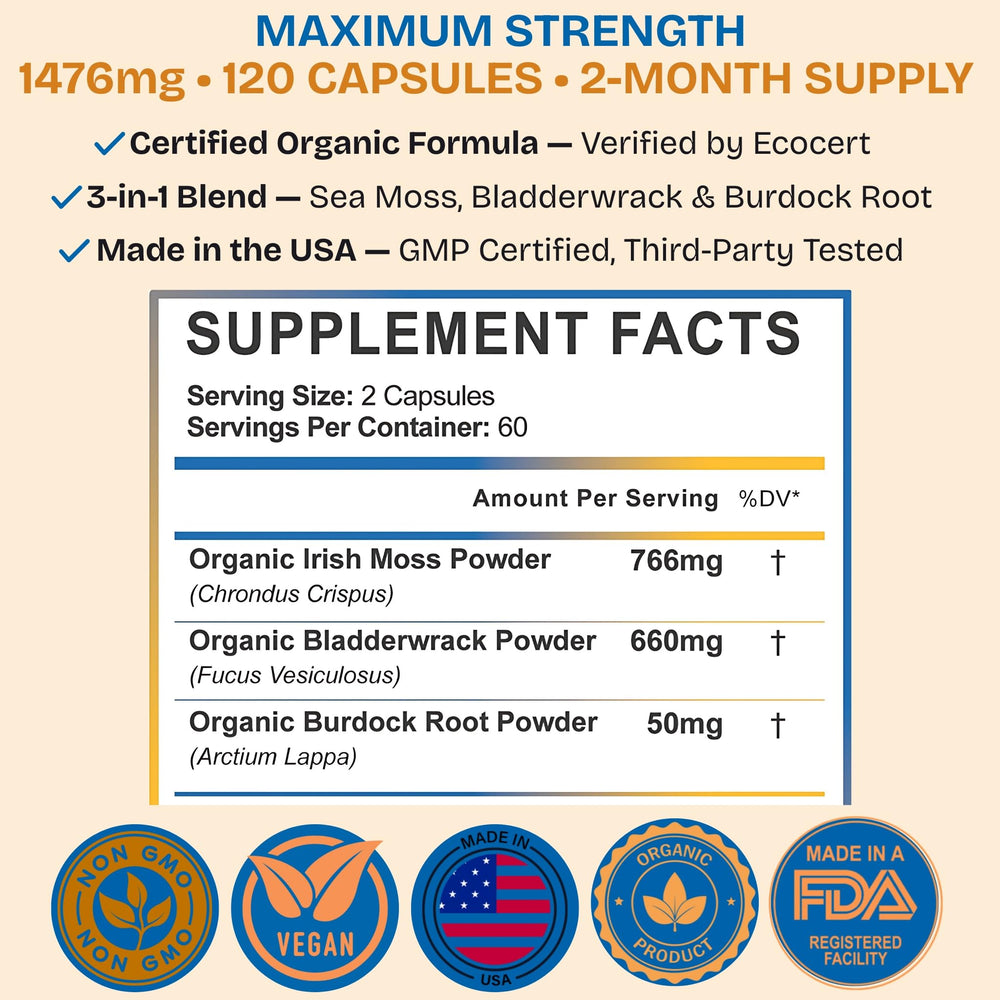 Vivanutra Sea Moss capsules pour demonstrating mess-free daily supplementation.