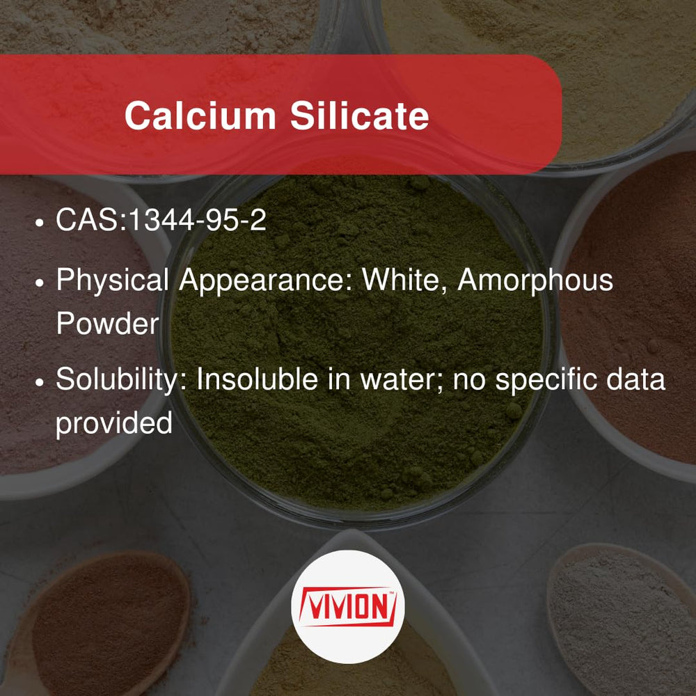 Vivion calcium silicate enables liquid-to-powder transformation in formulations
