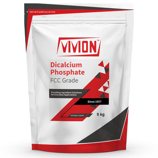 Vivion Dicalcium Phosphate Anhydrous powder in bulk packaging supports reliable calcium and phosphorus delivery