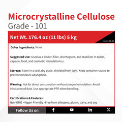 Vivion MCC 101 powder as bulking agent and texturizer in food products.