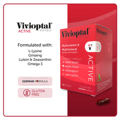 Vivioptal Active daily softgel use in morning routine