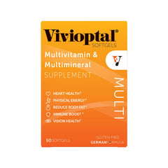 Closeup of Vivioptal Multi label highlighting vitamin blend