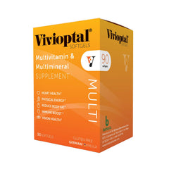 Vivioptal Multi softgels pour illustrating easy daily supplementation
