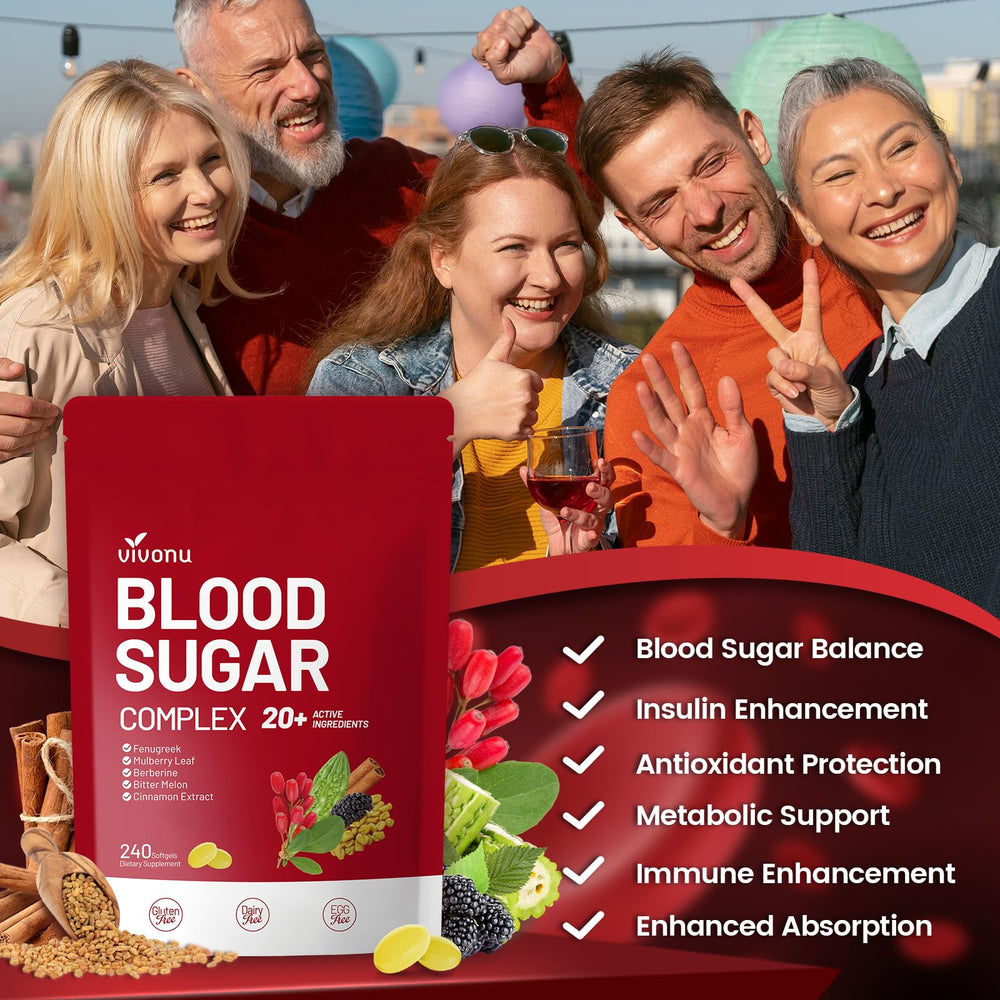 VivoNu Blood Sugar Complex sachet packaging ready for on-the-go use