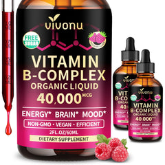 VivoNu bottle with raspberry flavor and dropper for convenient daily dosing.