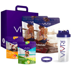 VIVRI 10-Day Challenge chocolate shake bottle for on-the-go energy