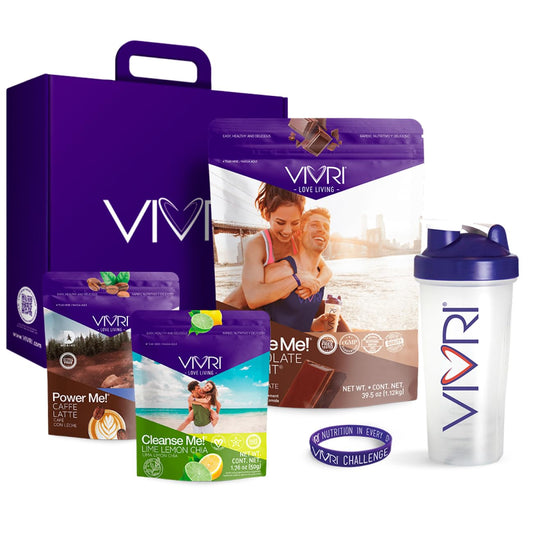 VIVRI 10-Day Challenge chocolate delight shaker for smooth meal replacement