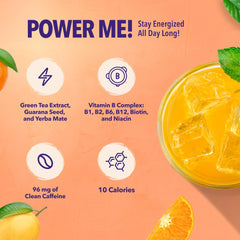Powder dispensed into liquid for quick energy mix with PowerMe.