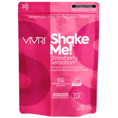 Vivri Shake Me Strawberry Sensation bottle shows ready-to-drink protein option for on-the-go