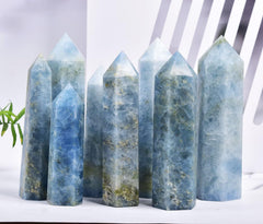 VIZYTOU gift-ready blue celestite obelisk for crystal lovers