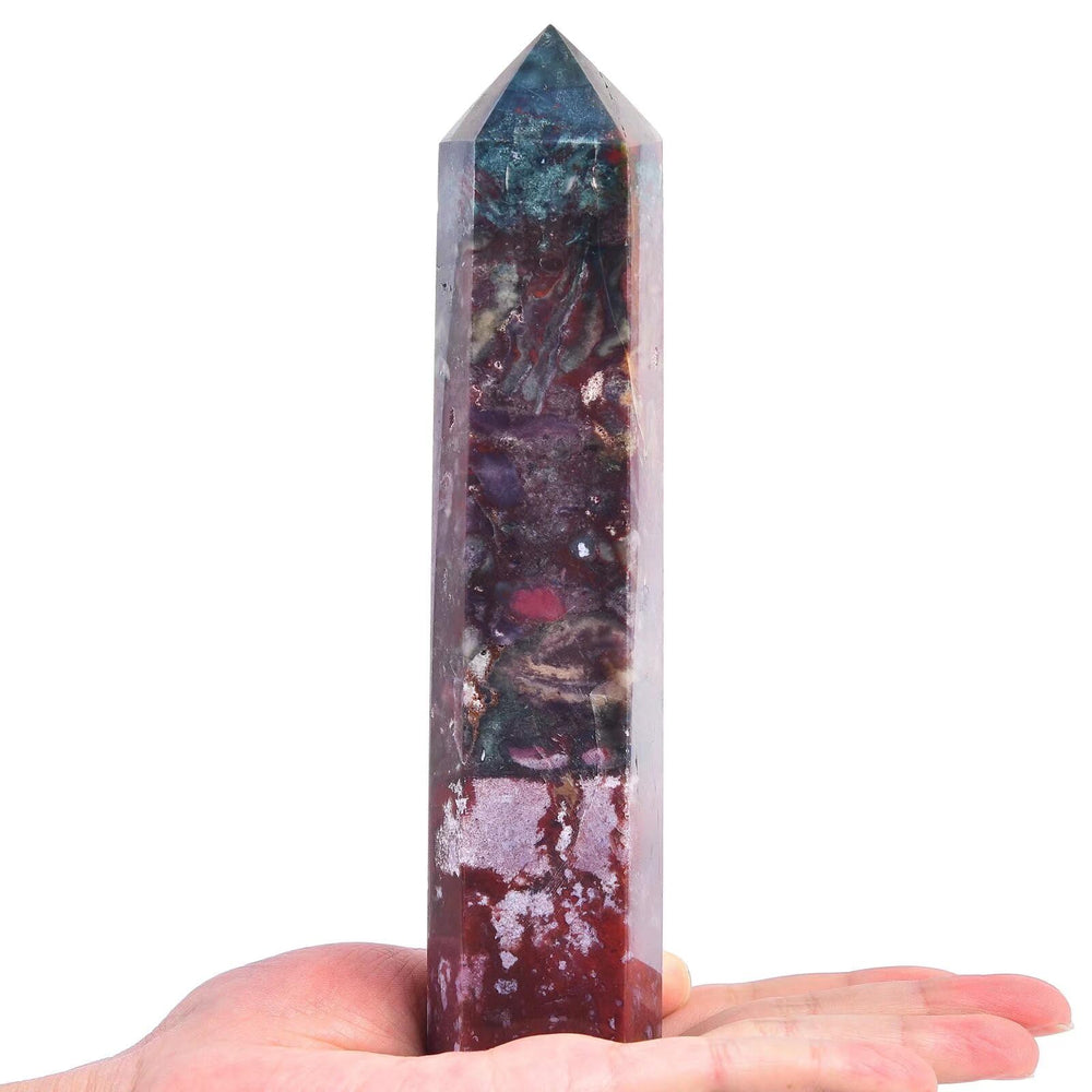 VIZYTOU Ocean Jasper wand is ideal for meditation and mindful practices.