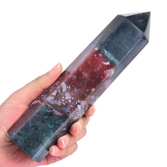 Vizytou Ocean Jasper Tower Obelisk, centerpiece for meditation and serene spaces.