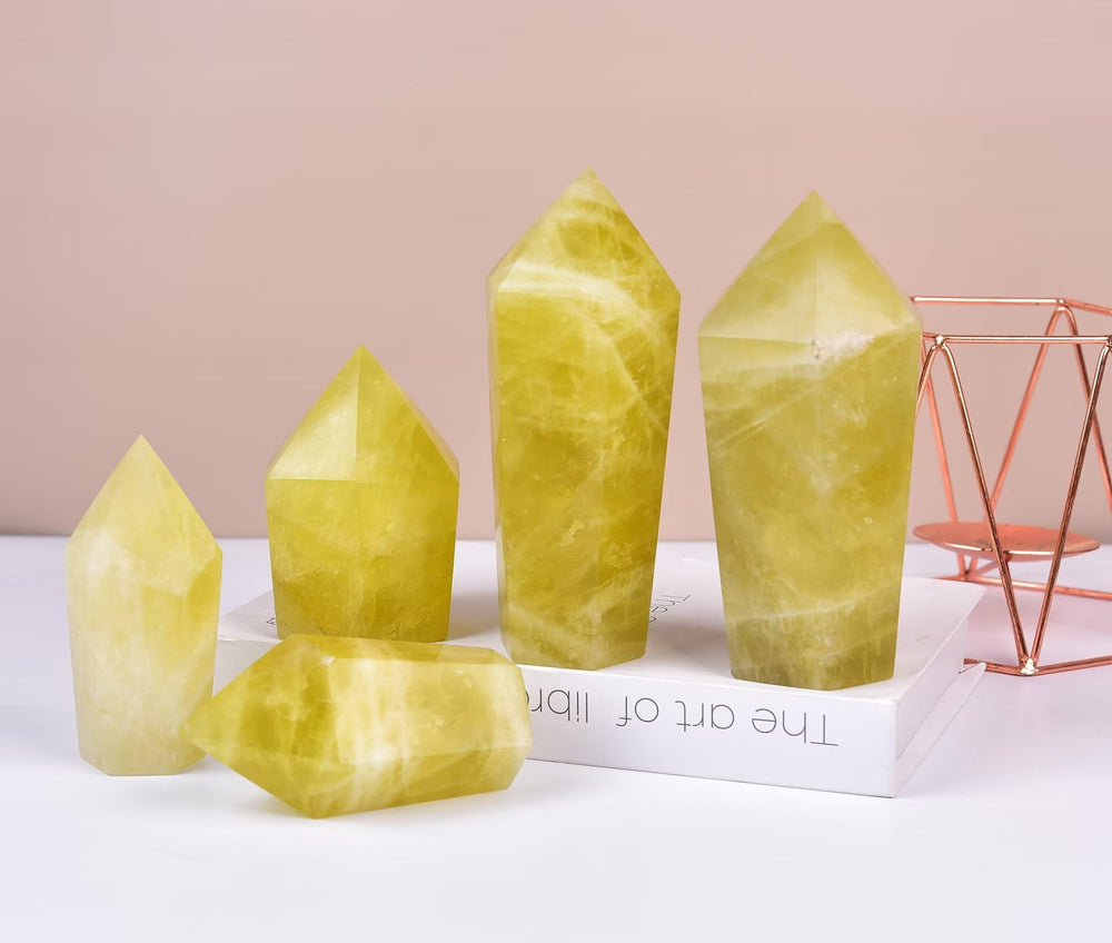 Vizytou office desk crystal decor offers subtle energy for concentration.