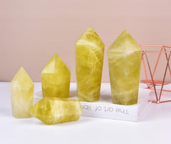 Vizytou office desk crystal decor offers subtle energy for concentration.